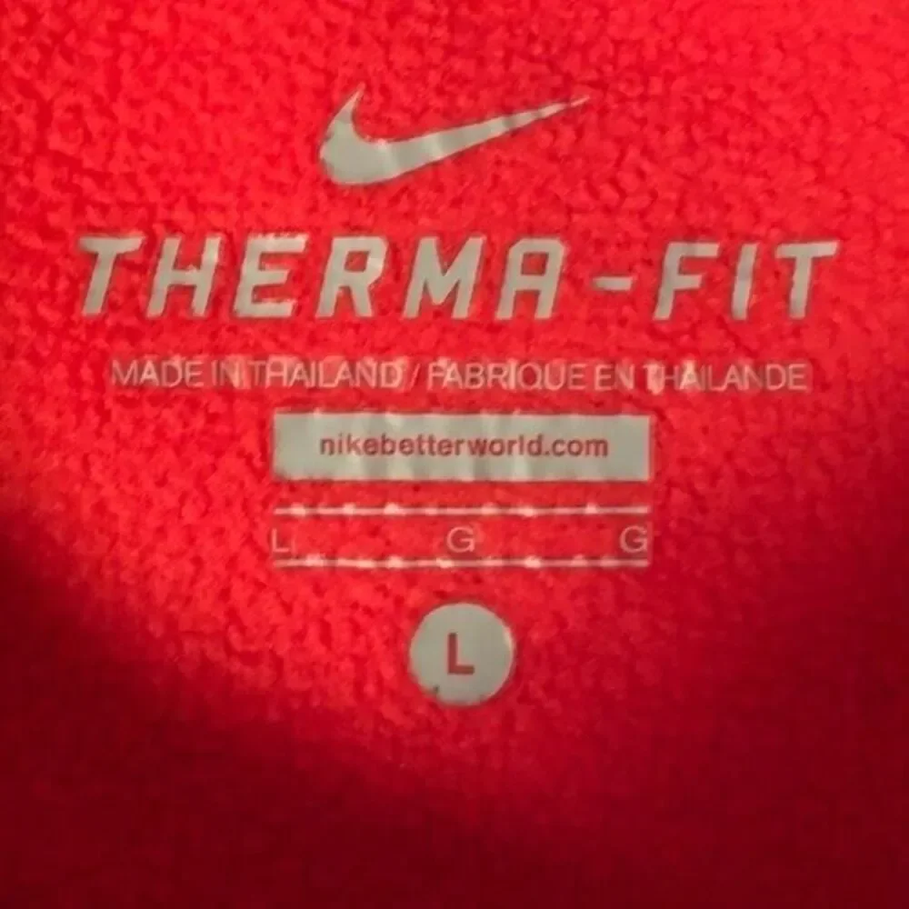 Nike Therma-Fit Womens's Large Salmon Bright Pink Hooded Long Sleeve Pullover‎
